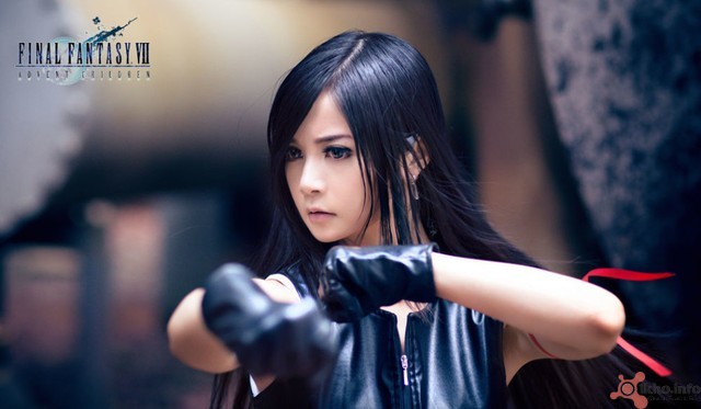 Cosplay Tifa Lockhart lung linh trong Final Fantasy VII