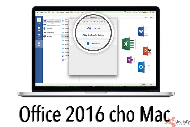 Office 2016 Preview dành cho Mac : giao diện mới, hỗ trợ OneDrive, màn hình Retina